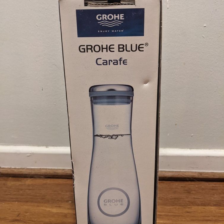 Grohe Blue Glass Carafe $25 Pick Up Only