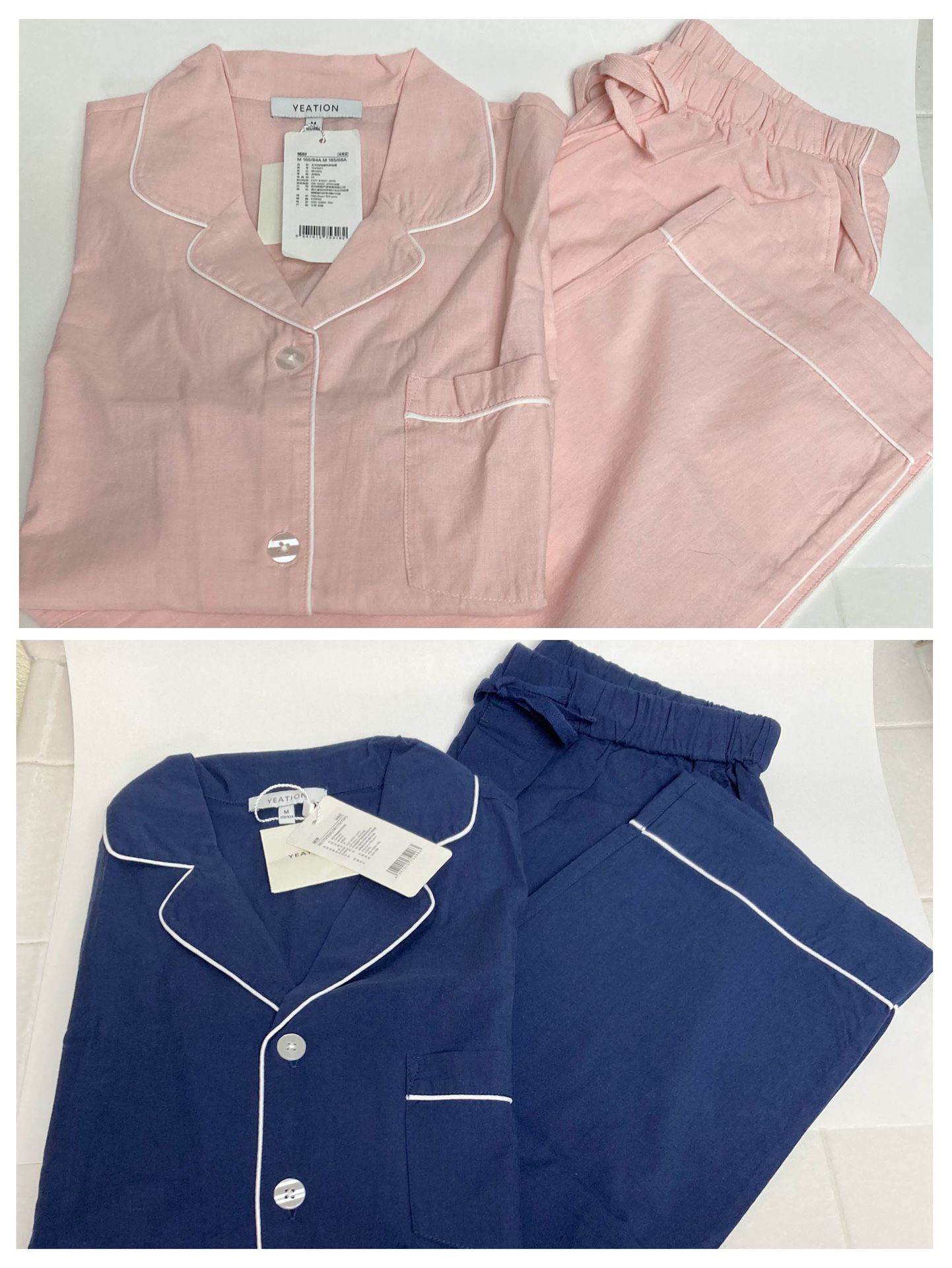 (2) New YEATION Pajama Sets - (M)