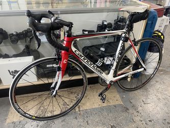 Cannondale SuperSix Road Bike, Red and White