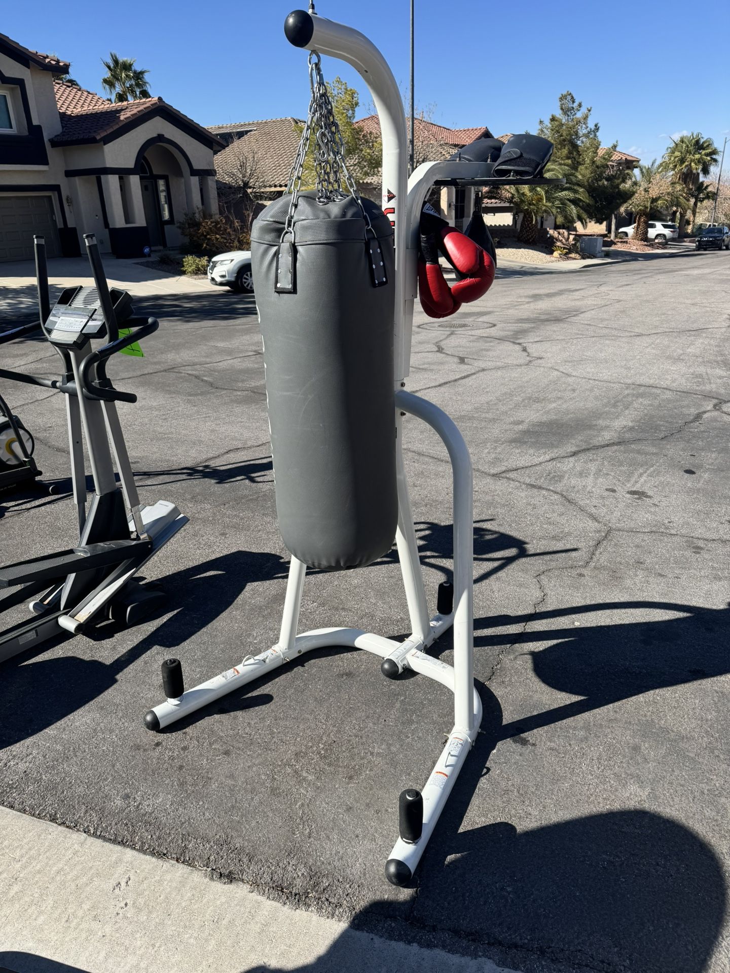 Double Sided Punching bag with Speed Bag On The Other Side