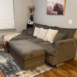 Couch with ottoman