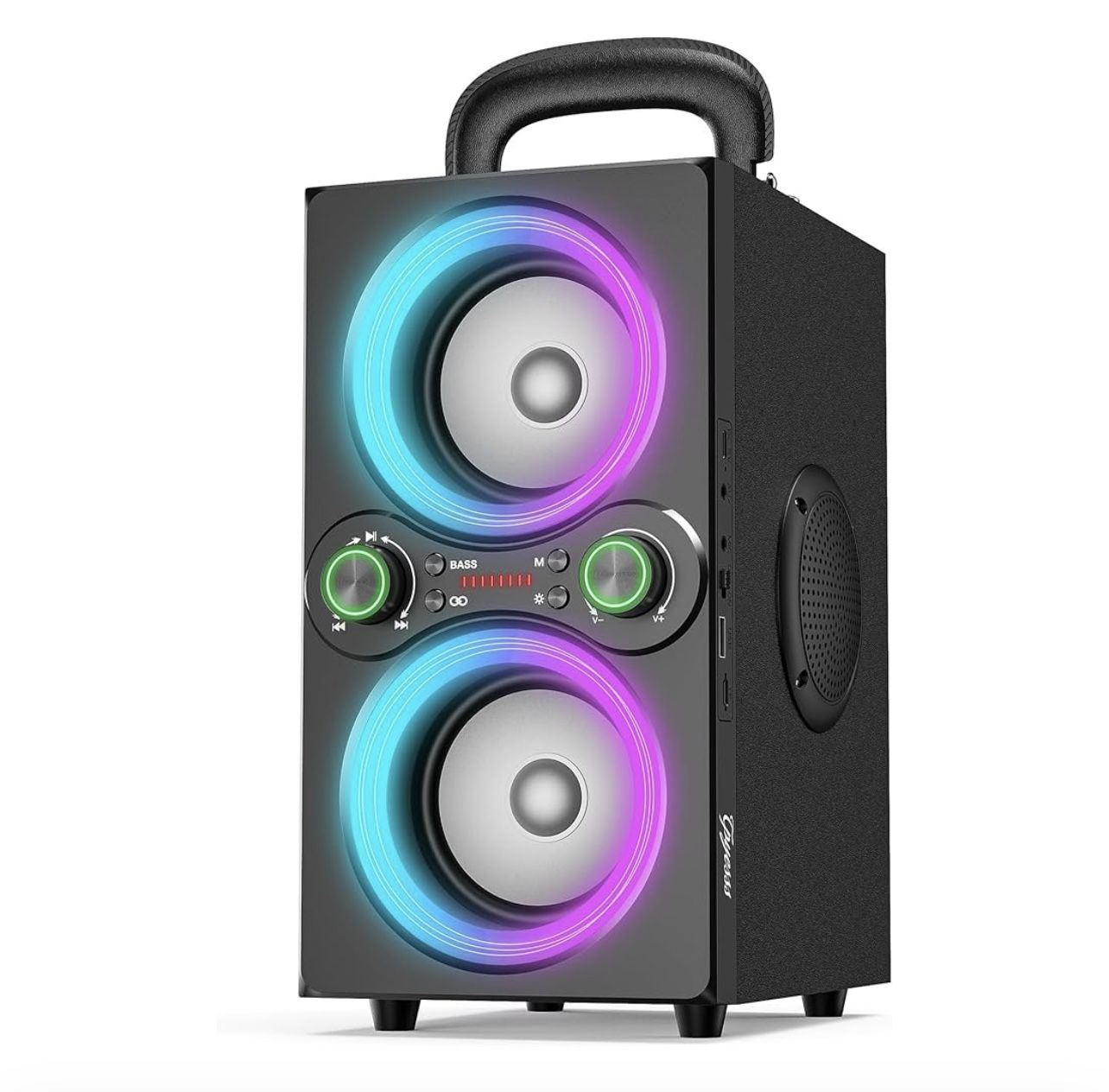 Bluetooth Speakers, 80W(Peak) Wireless TWS Portable Bluetooth Speaker, Beat-Driven Lights