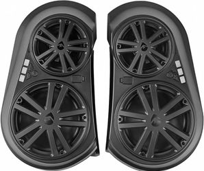 New YAMAHA WaveRunner 2017-2024 EX/EXR JetBlaster footwell Bluetooth speakers EcoxGear Also Golf Carts-Black