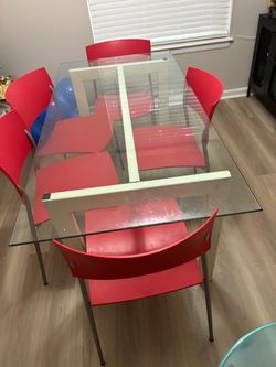 Dining room table and chairs