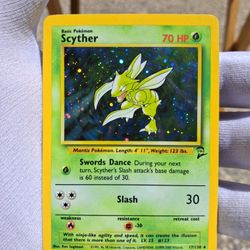 Pokemon Scyther Base Set 2