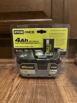 * NEW IN BOX * Ryobi One+ 18v Battery - 4.0ah HP (High Performance) [PBP004]  (40% Off)