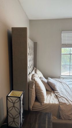 Tall Tufted Upholstered Headboard