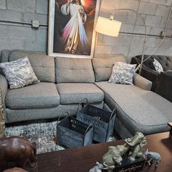 Gray Sleeper Sectional 