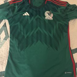 ADIDAS MEN'S MEXICO 2022 HOME JERSEY VIVID GREEN/GREEN
