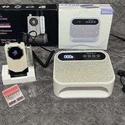 Cordless Nail drill & lamp bundle