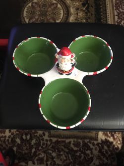 3 Section Christmas Plate
