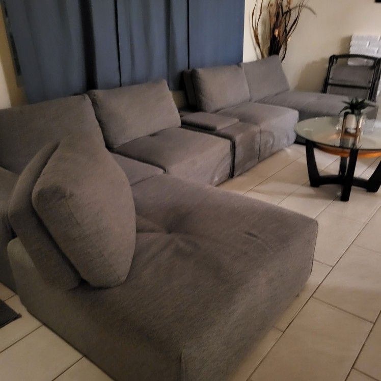 Gray Sectional Couch