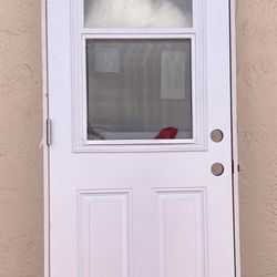 30" x 80" Right Hand Outswing Door New $350 