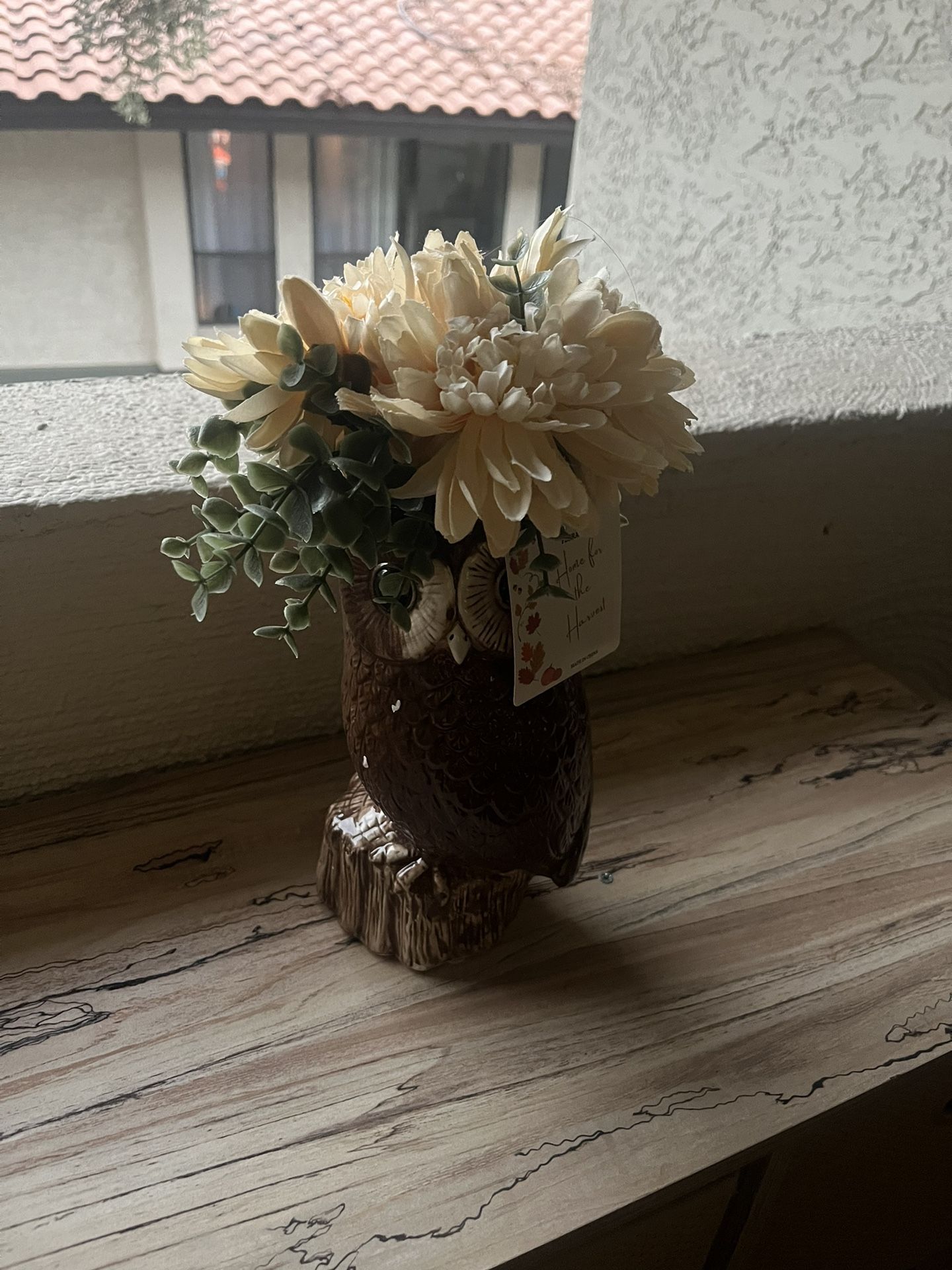 Owl Flower Decor