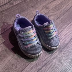 SHOES || Wonder Nation || Size 5 USA Girls || Sparkles Design With Rainbow Laces