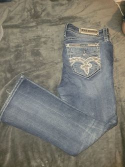 Women's Rock Revival "Pilkin" (Easy Fit/Boot Cut) Em Emblished Jeans (great...