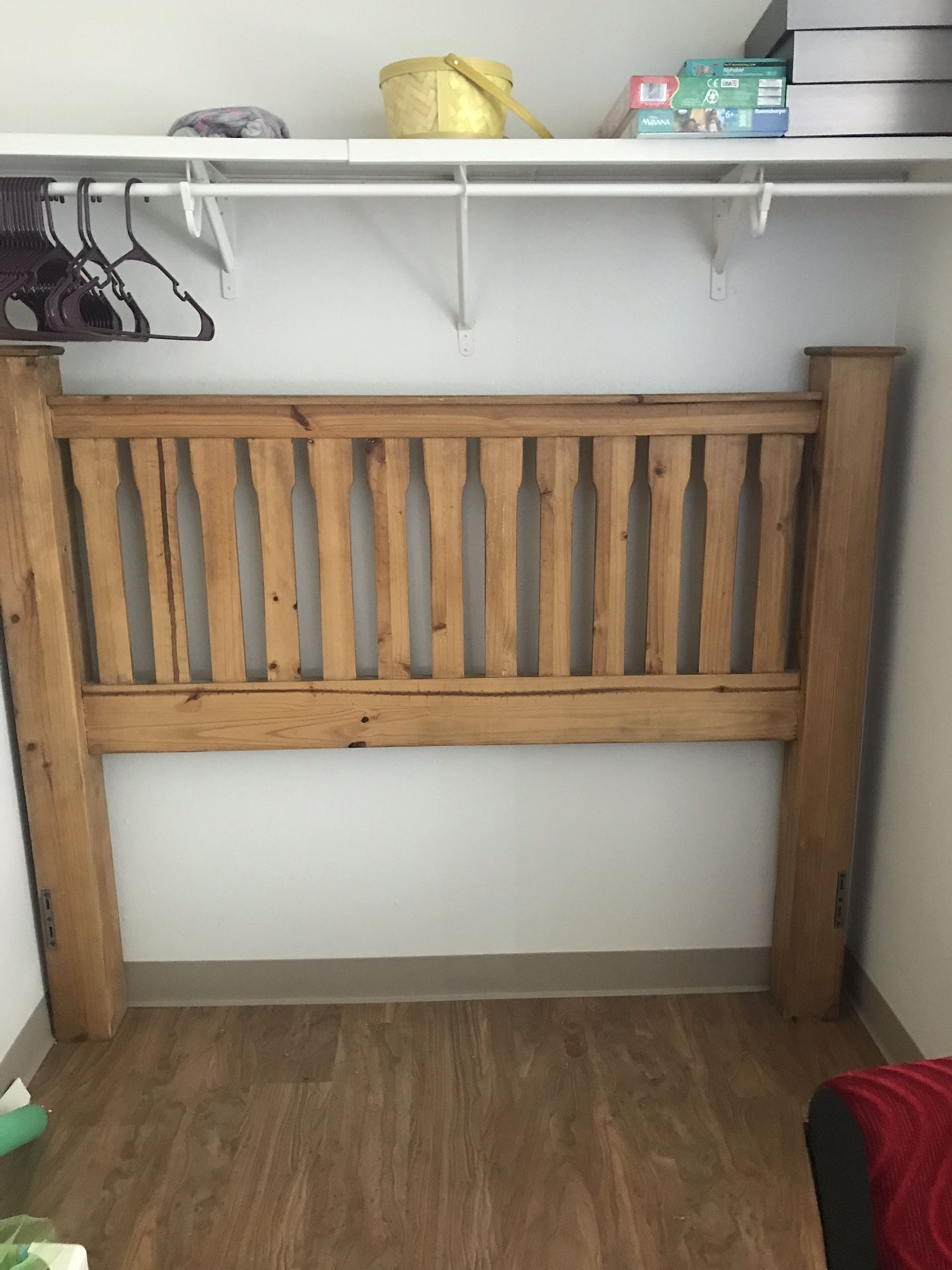 Full wood bed frame - NO side panels!