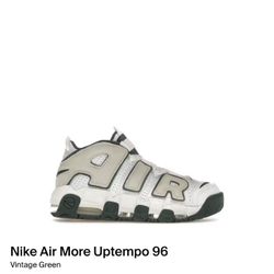 Size 10 - Nike Air More Uptempo ‘96 Vintage Green FN6249 100 