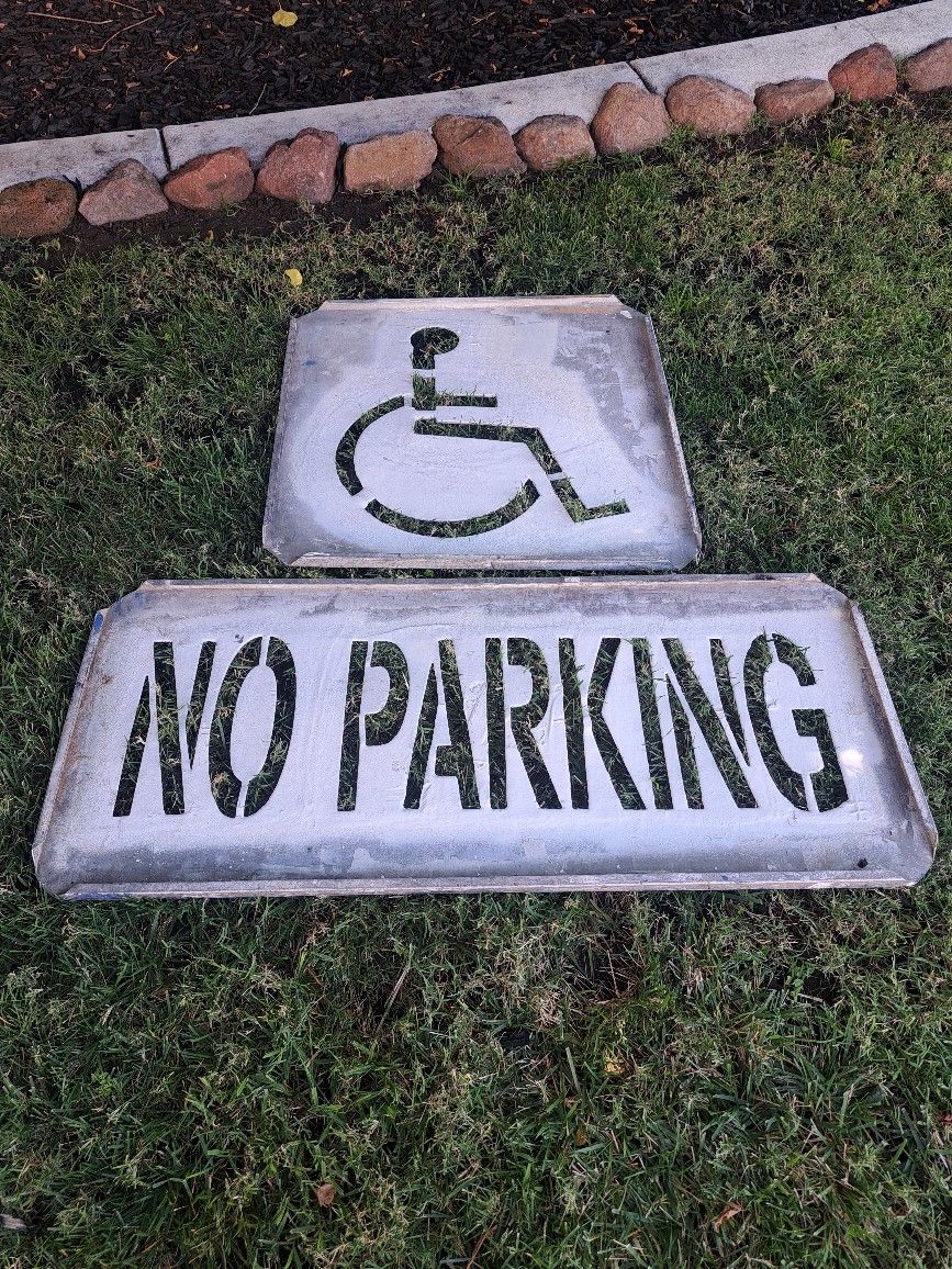 Aluminum Parkinglot Stencils 
