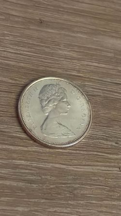 80% Silver 1967 Canadian 25-cent