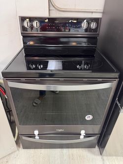 Whirlpool Black Stainless Electric Range