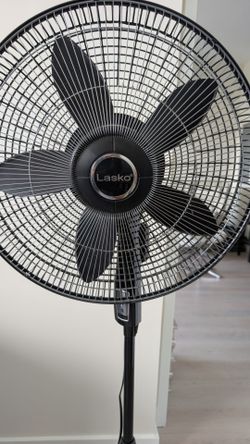 Lasko Black Pedestal Standing Fan with remote