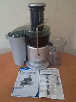 Breville Juice Fountain Classic Two Speed Juicer + Manual