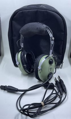 David Clark H10-13.4 Aviation Headphone Headset P/N 12507G-42 With Carry Bag
