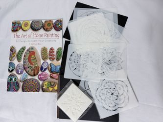 Rock Painting Book and Stencils