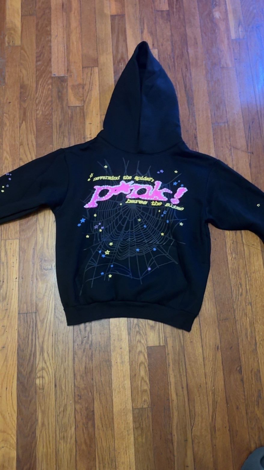 Black spider size small