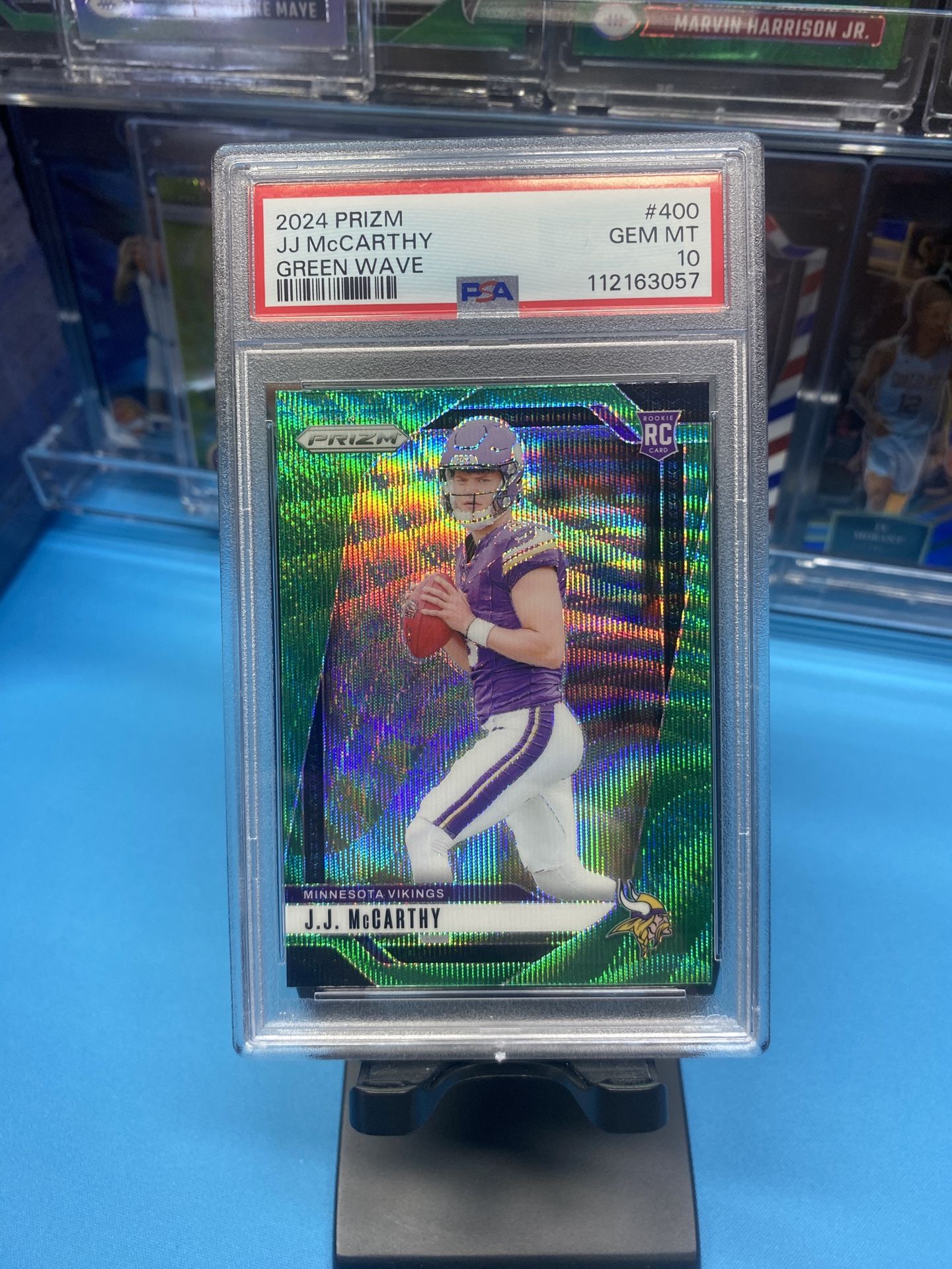 PSA 10- JJ McCarthy Green Wave