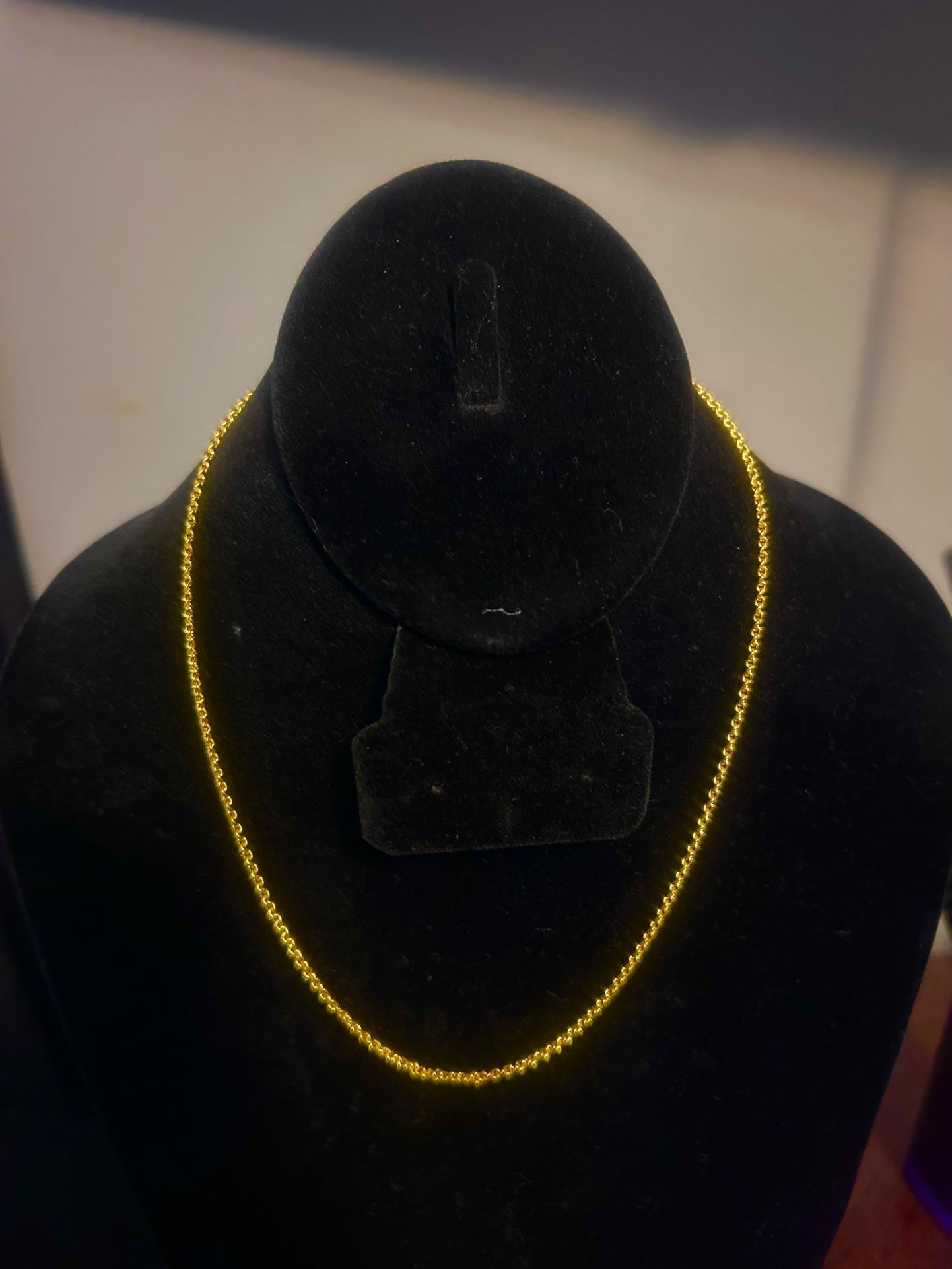 24k Pure Gold Necklace 18” 11.7 Grams Solid Gold Price Is Firm !