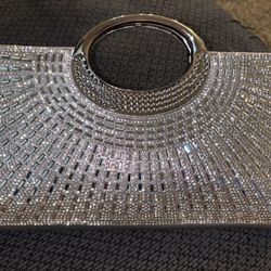 Rhinestone formal clutch bag