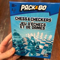 Chess & checkers mini set