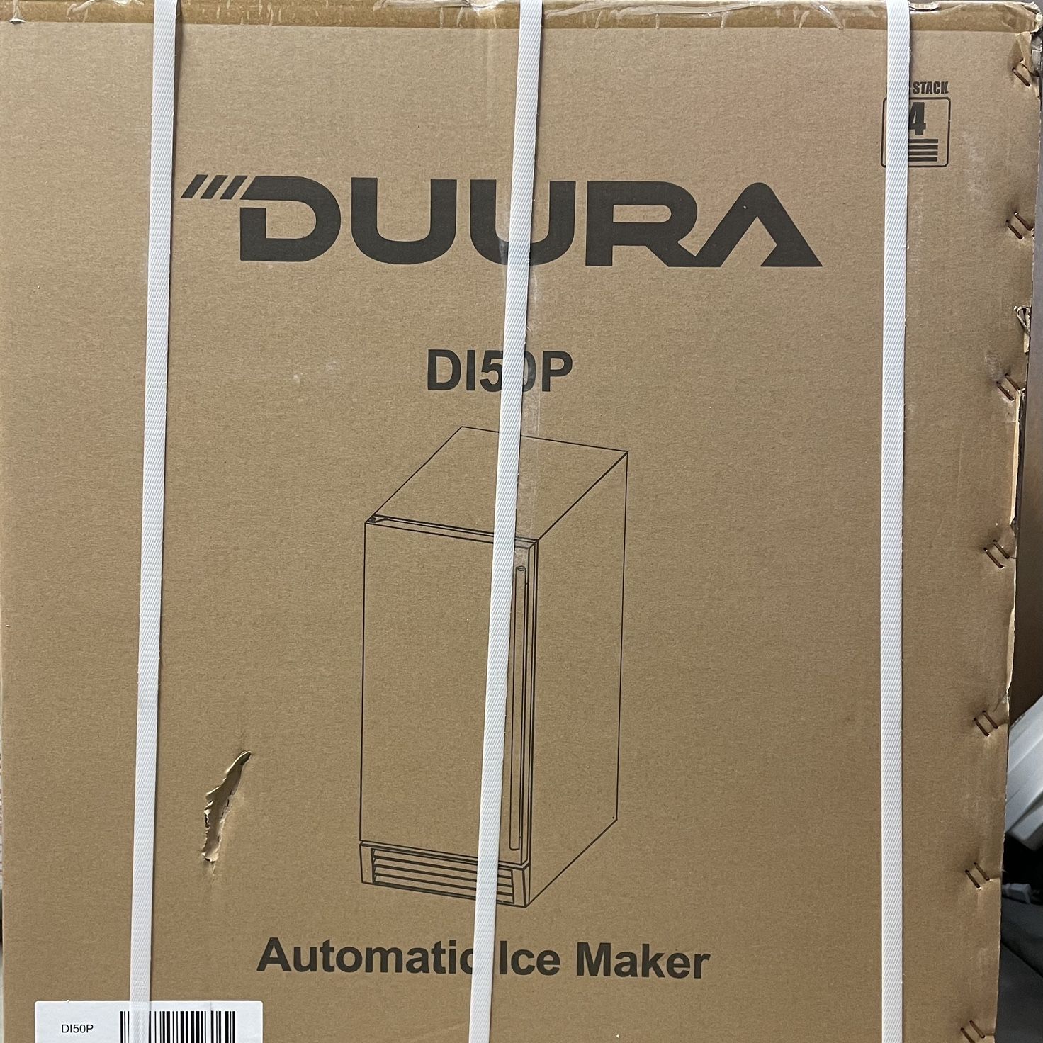 FACTORY SEALED DUURA DI50P 65Lb Premium Clear Ice Machine