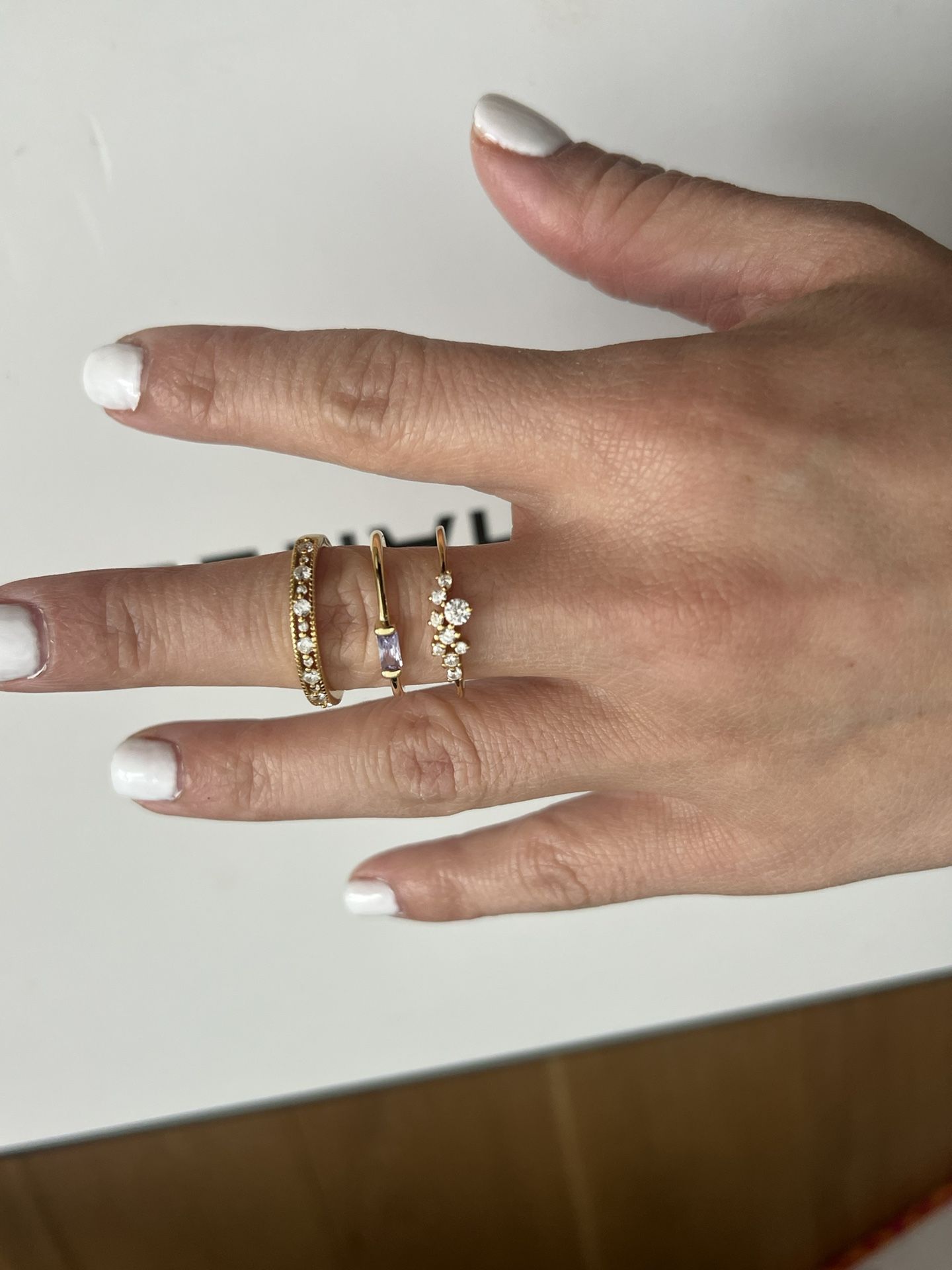 14k Stacking Rings Size 10