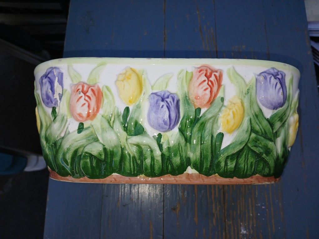 Decorative Wide Flower Pot