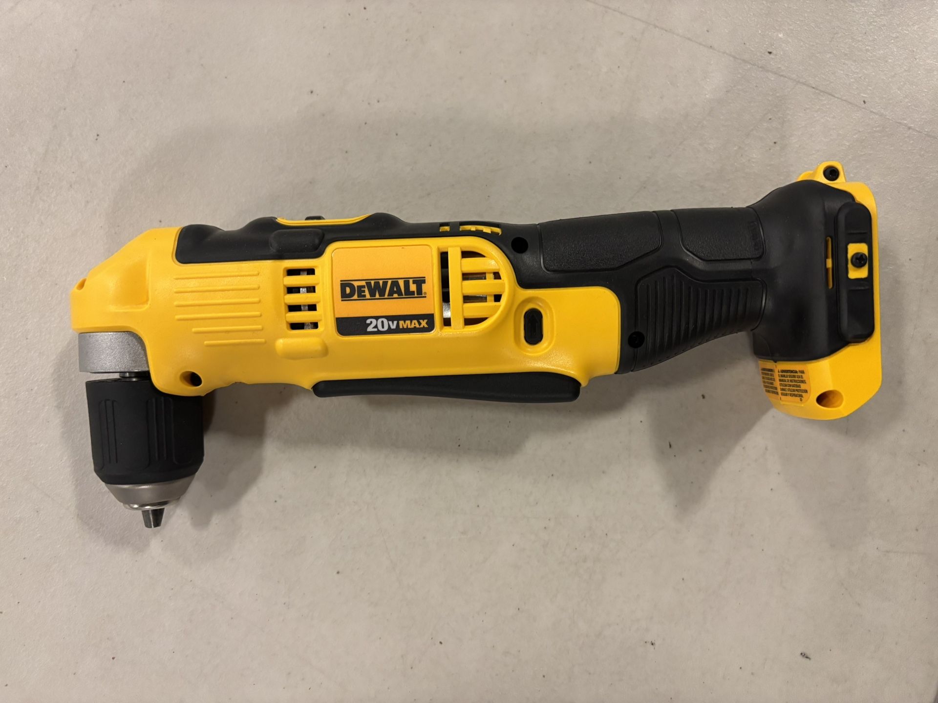 Dewalt Tool (20V MAX Cordless 3/8 in. Right Angle Drill/Driver)