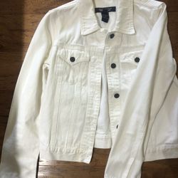 Denim Classic White Jacket