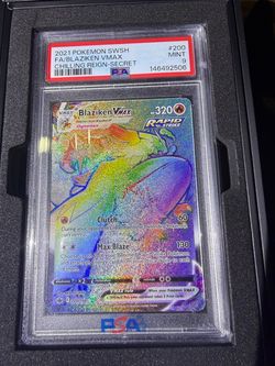 2021 POKEMON SWSH FA/BLAZIKEN VMAX CHILLING REIGN-SECRET #200 PSA 9