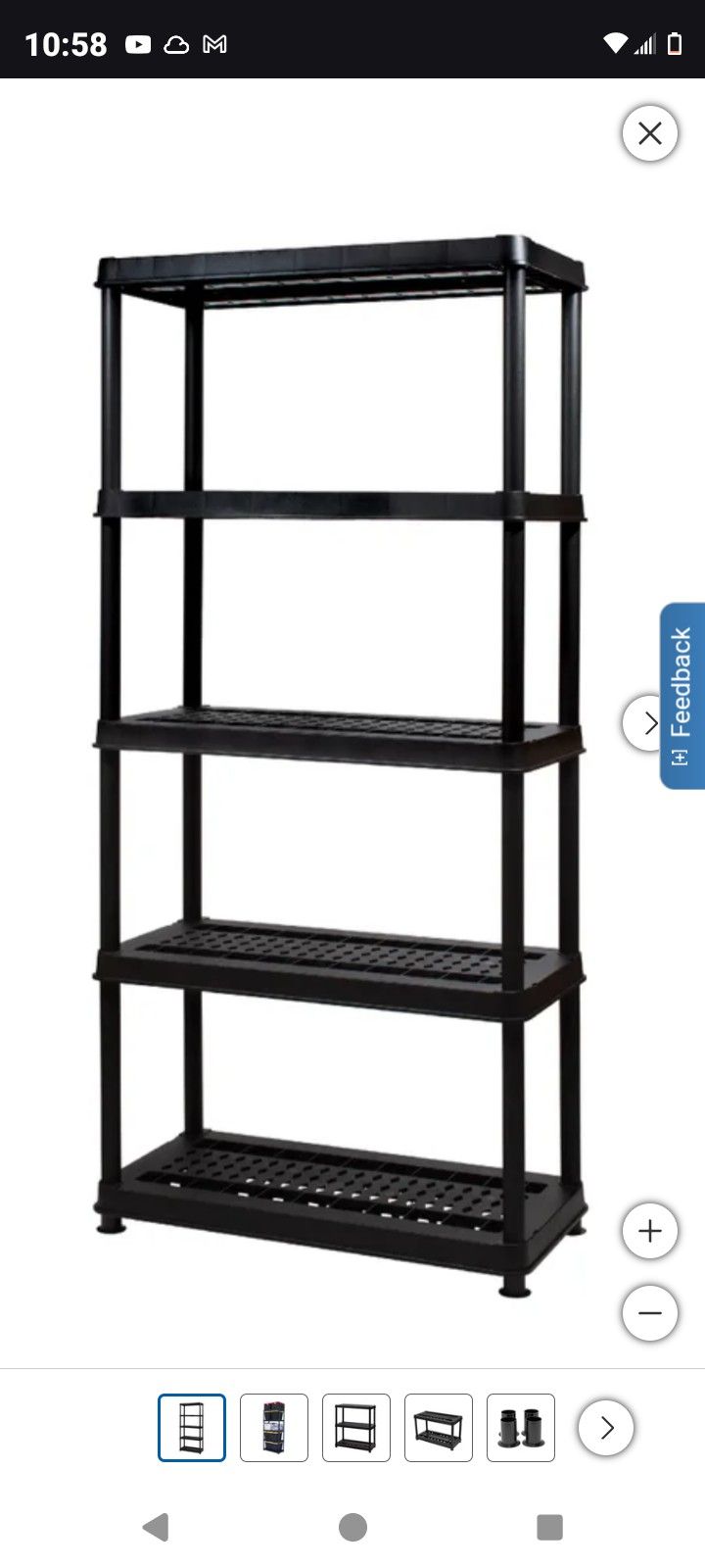 5 Tier Black Shelf ( Costco)