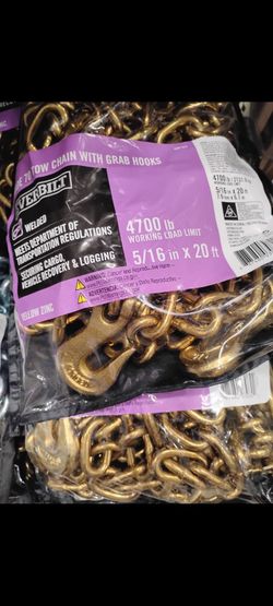 New Heavy Duty Tow chains 20ft long $55ea
