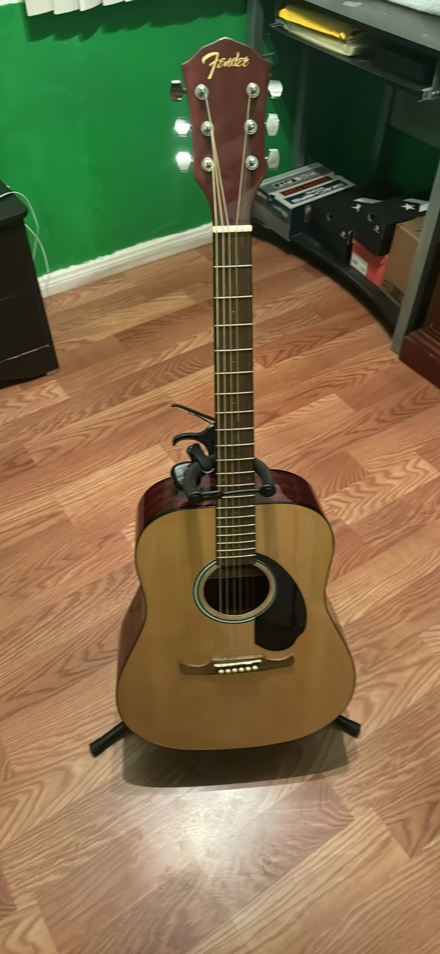 Guitar With Stand