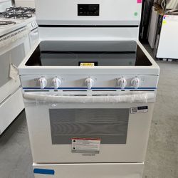 Frigidaire Electric Stove Glass Top In Color White