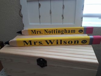 Teacher pencil gifts personalized