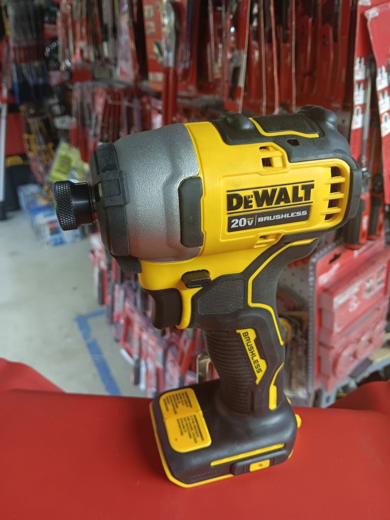 DeWalt 20V Max Brushless 1/4" (6mm) Cordless Impact Driver. Tool-Only