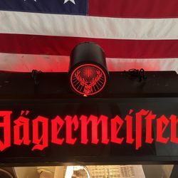  Large 4-ft Jägermeister Lighted Bar Display – Bar Back / Man Cave
