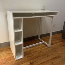 CB2 Public White High Dining Bar Table or Standing Desk