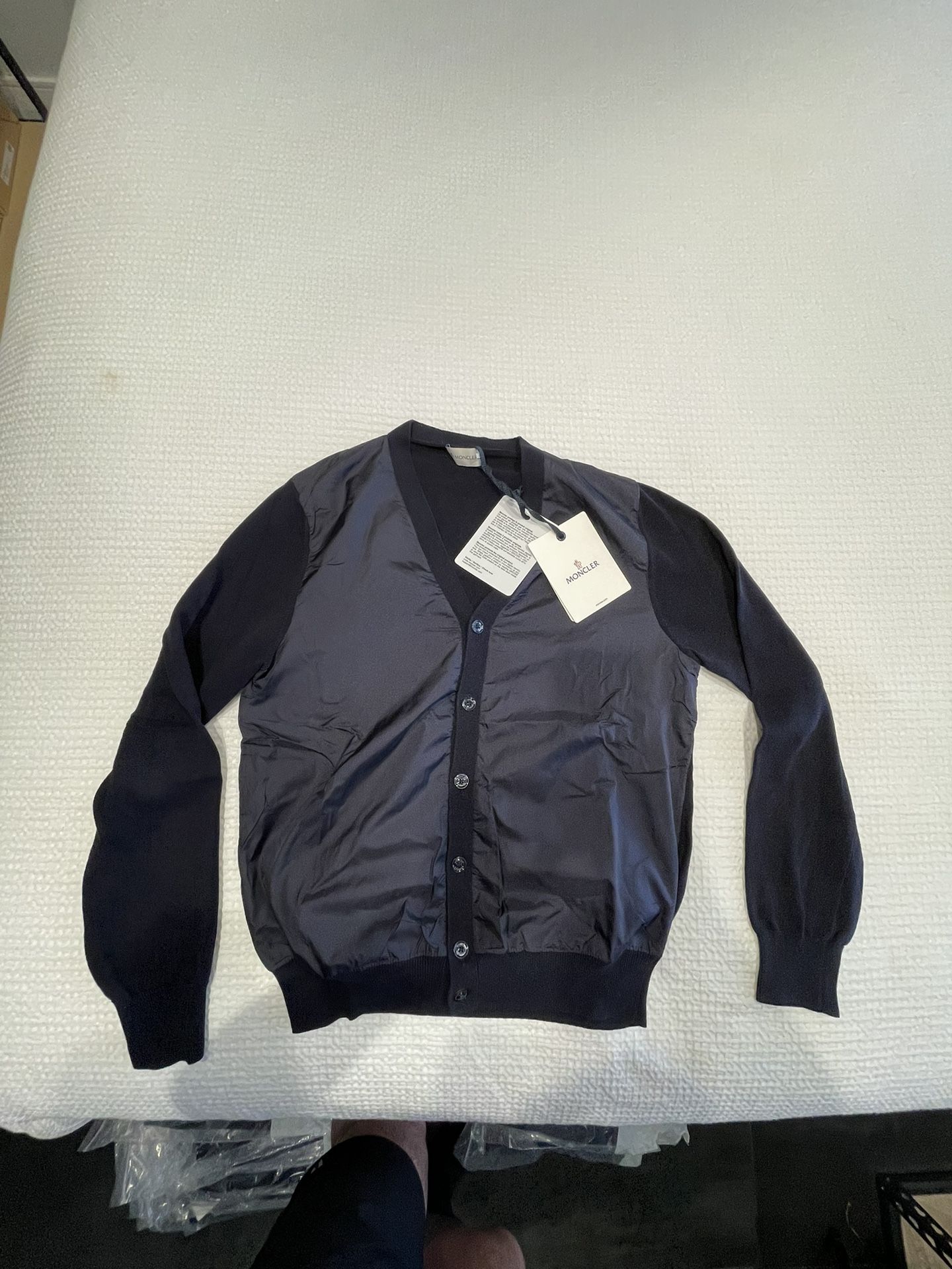 Moncler Men’s Cotton Nylon Cardigan