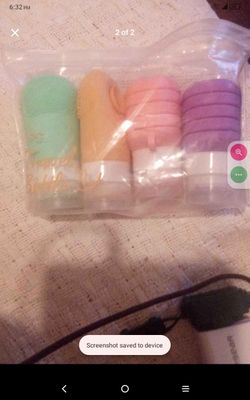Travel set shampoo holders